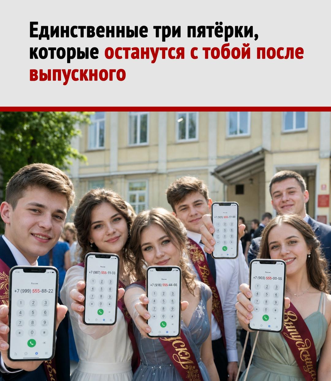 Отличников ЕГЭ решили наградить так, чтобы мотивация у детей сразу вышла на новый уровень: выпускникам, набравшим 200 баллов по двум предметам, подарят красивые мобильные номера с комбинацией «555».