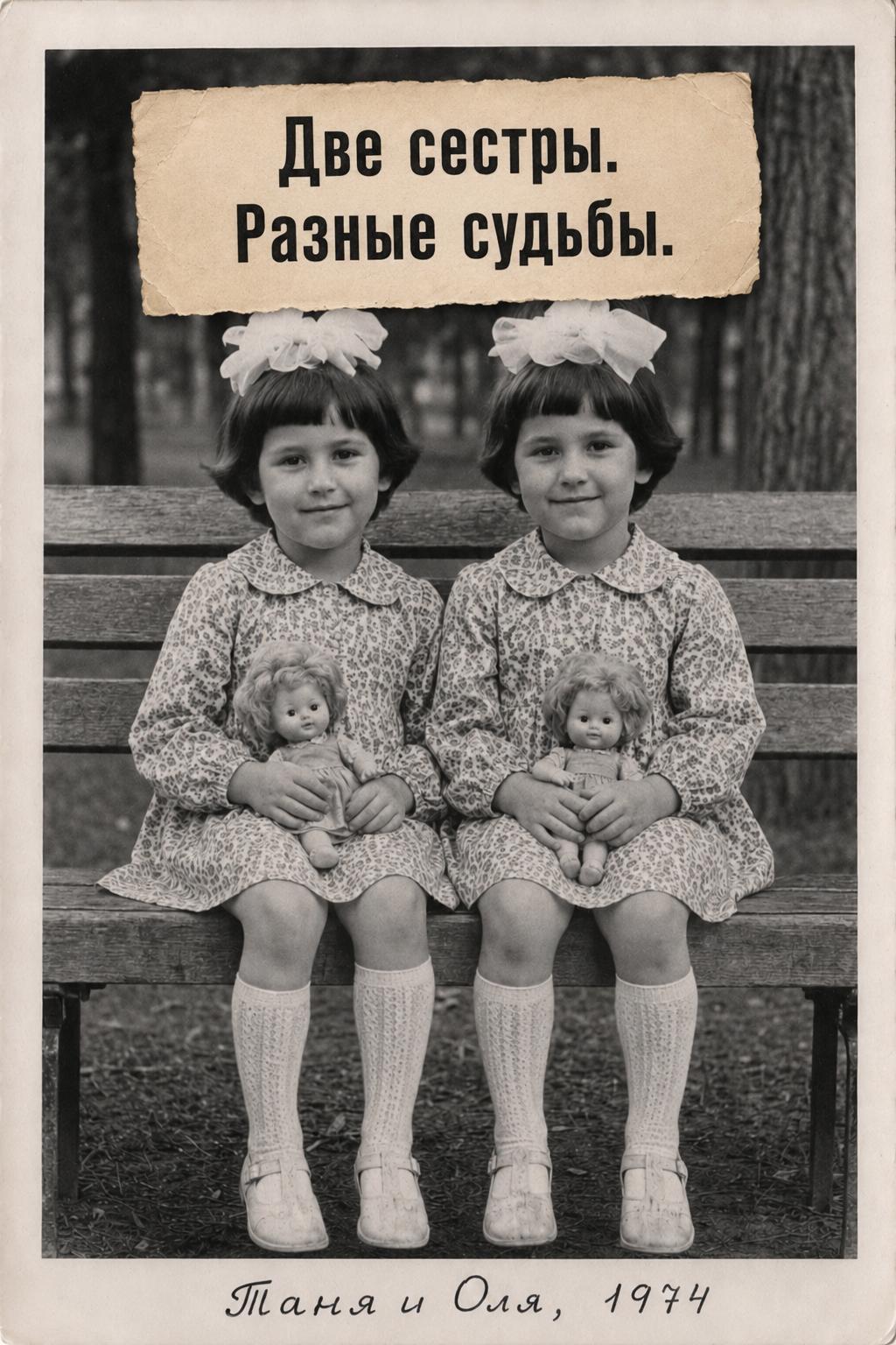 Таня и Оля — близняшки. Родились в один день, в одной семье, выросли в одной квартире.