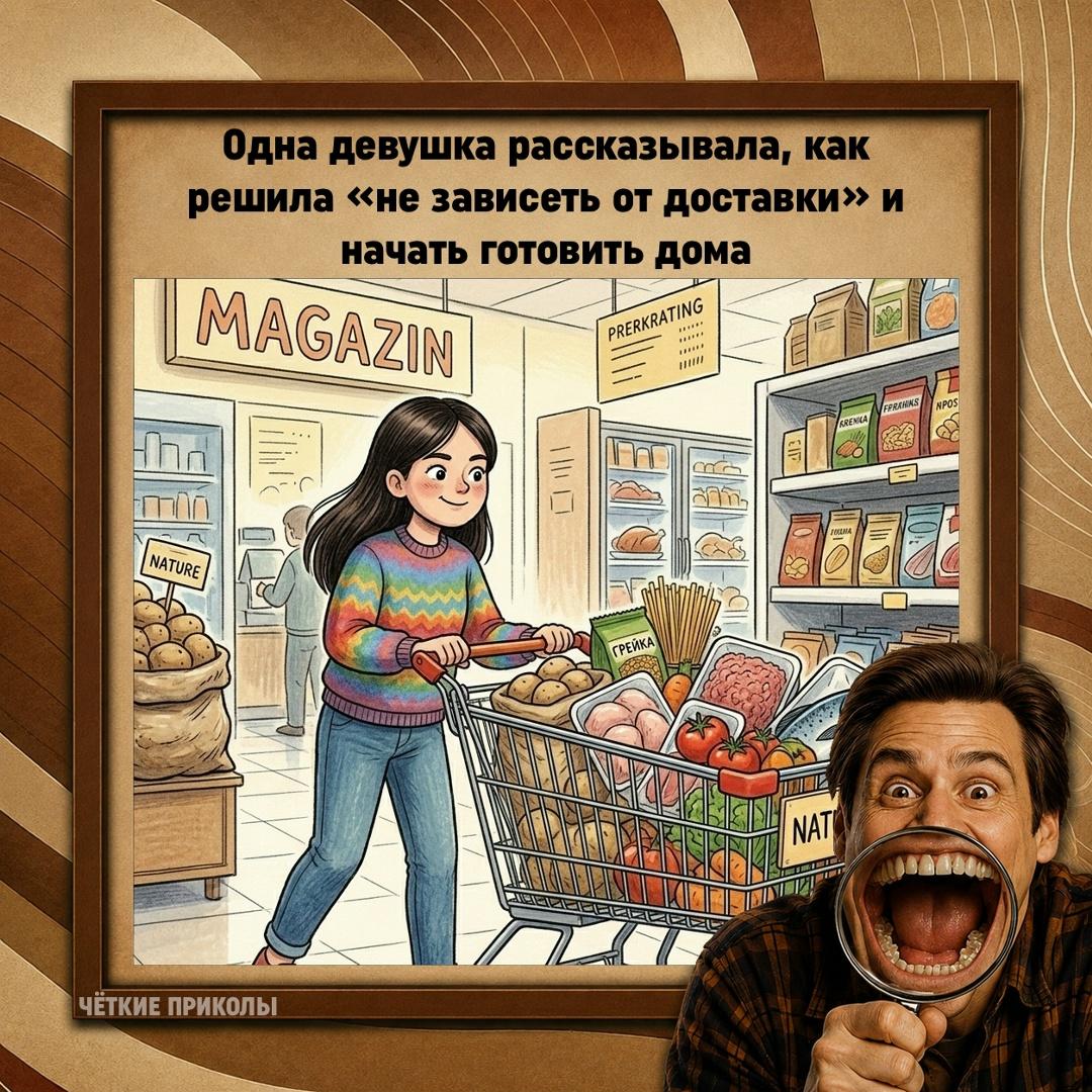 В воскресенье она закупилась продуктами так, будто собиралась пережить небольшую экономическую катастрофу.