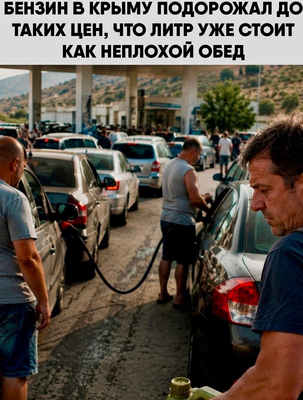 По данным СМИ, на некоторых АЗС бензин продают по 185 рублей за литр, а дизель — по 199 рублей.