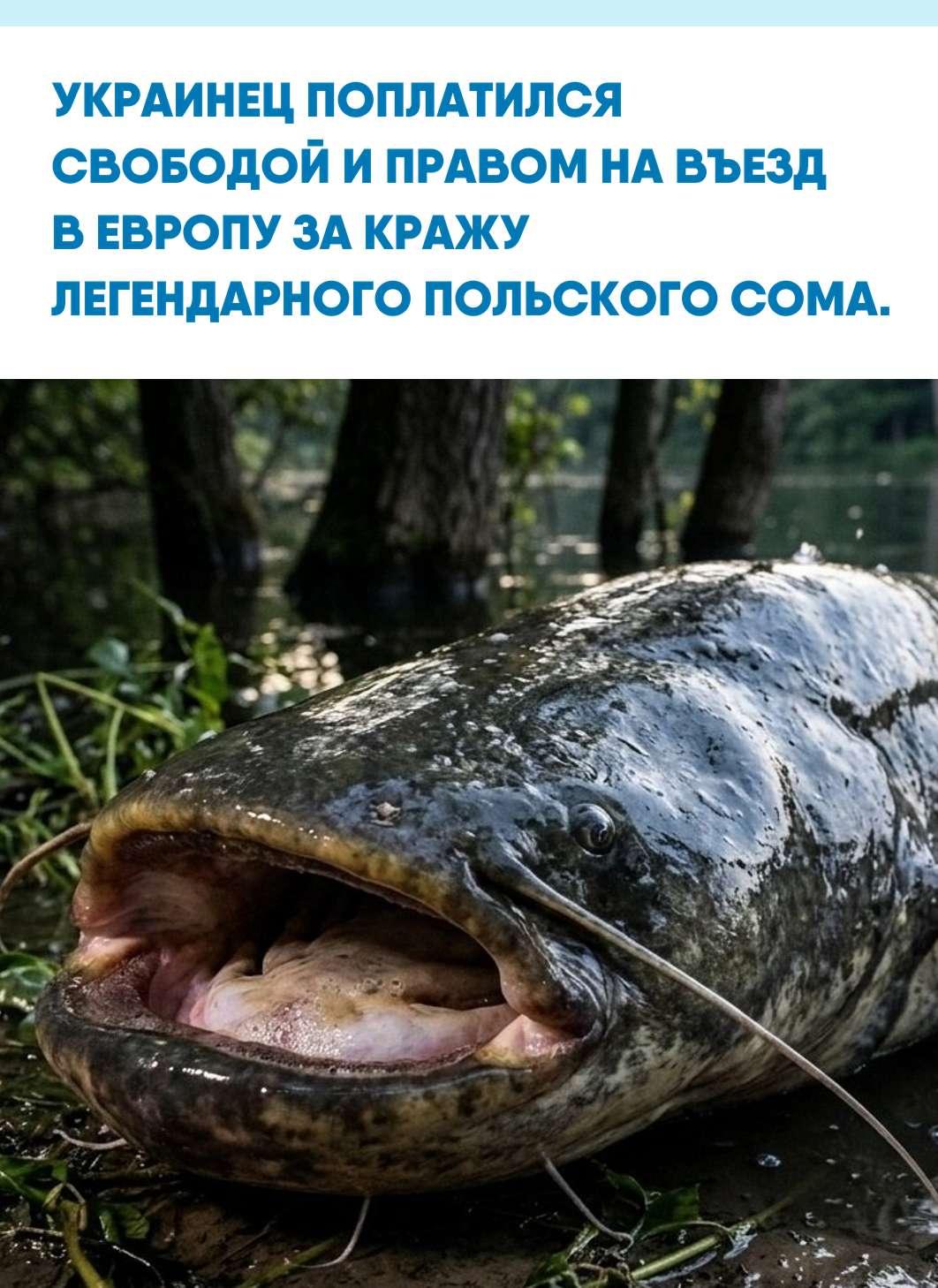 В Варшаве депортировали 57-летнего мужчину, который дерзко выловил из местного озера 183-сантиметрового сома, считавшегося живой достопримечательностью последние двадцать лет