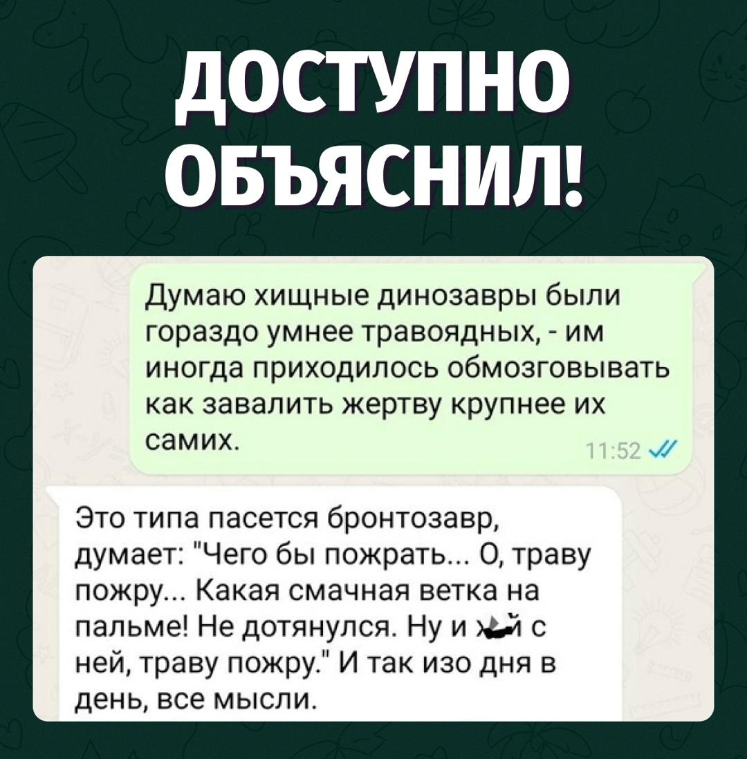 Травоядные думали о траве, хищники — о стратегии