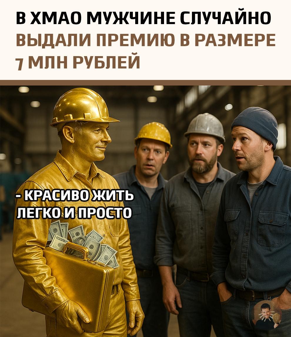 Удивительная история произошла в Ханты-Мансийске! Одному из заводчан по ошибке начислили новогоднюю премию в 7 миллионов рублей — эти деньги предназначались для зарплаты 34 сотрудников.
