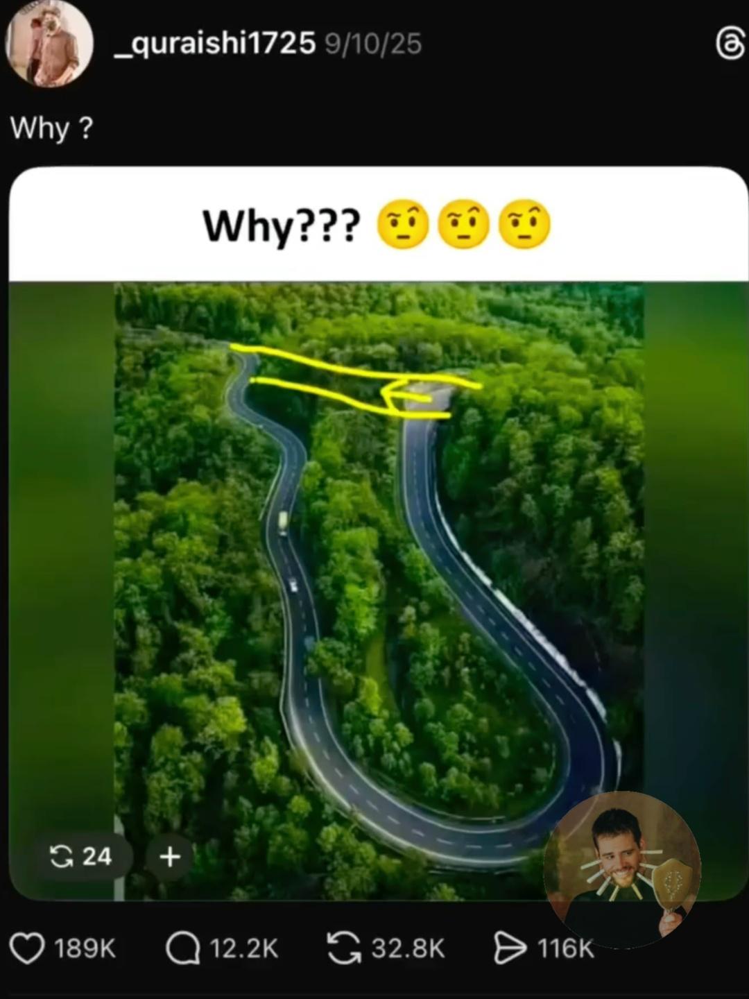 В интернете спросили, зачем строить длинный мост, если его можно сократить — и в комментариях сразу открылся портал в ад.