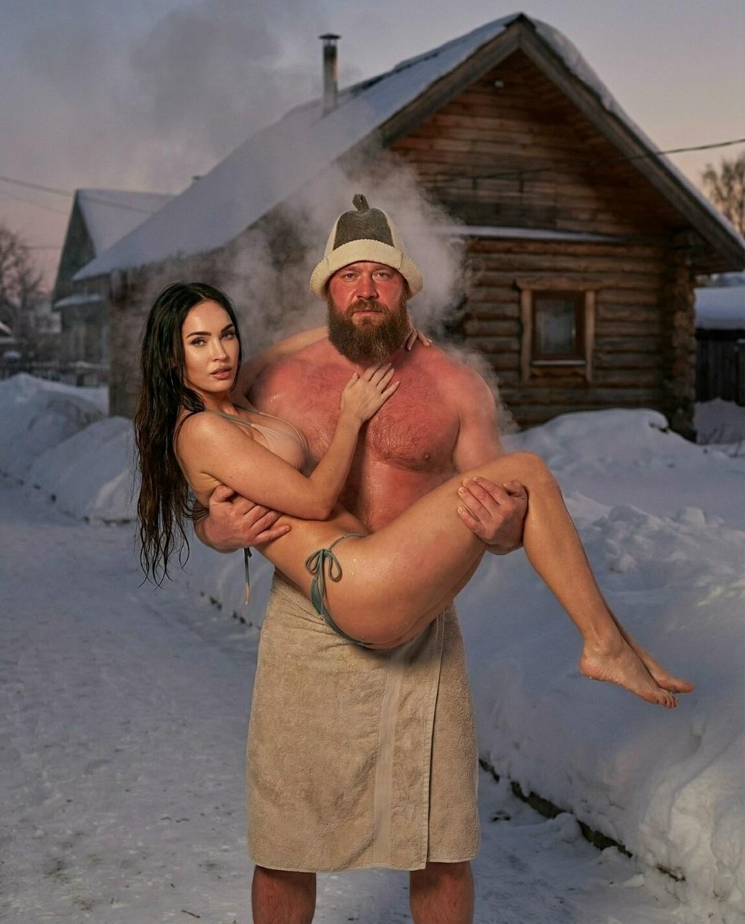 💥Звёзды Голливуда отдыхают в традиционной русской бане