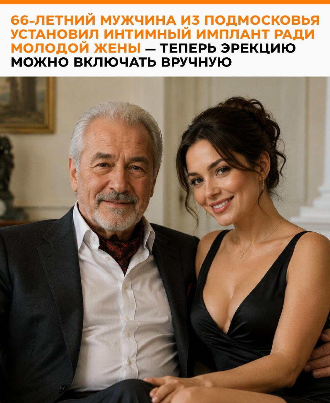66-летний житель Подмосковья после тяжёлой болезни полностью потерял потенцию, но решил восстановить интимную жизнь с молодой супругой, пишут СМИ.