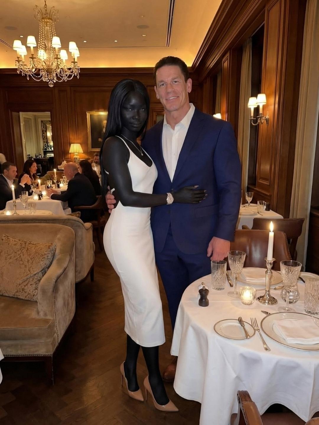 Актёр Джон Сина со своей необычной и очень красивой возлюбленной.