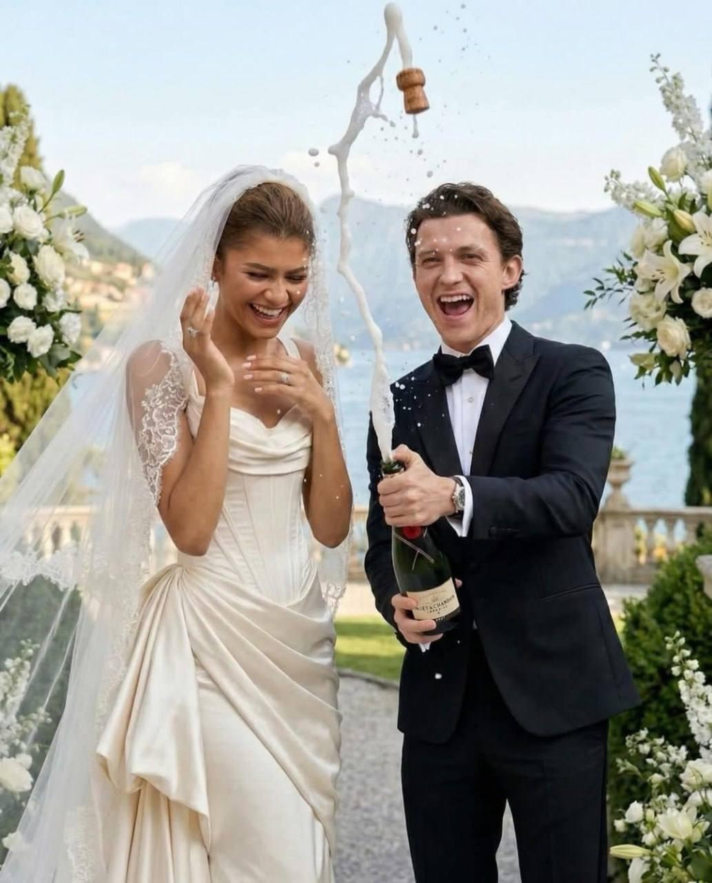 Зендея высказалась по поводу фотографий, созданных ИИ, на которых она будто бы выходит замуж за Тома Холланда: