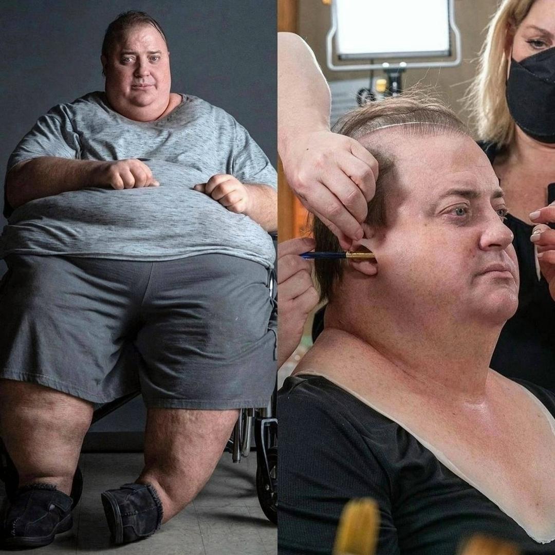 Цена «Оскара»: Брендан Фрейзер проводил в кресле гримера по шесть часов в день ради съемок в фильме «Кит». На актера надевали конструкцию весом 130 килограммов, которая имитировала тело человека с тяжелой формой ожирения.