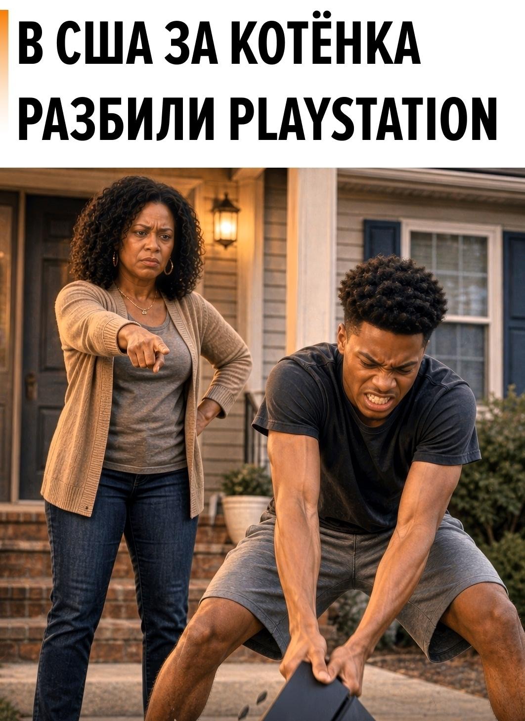 В США мать потребовала от сына уничтожить его PlayStation 5 после того, как узнала, что он неоднократно бросал котёнка на пол.