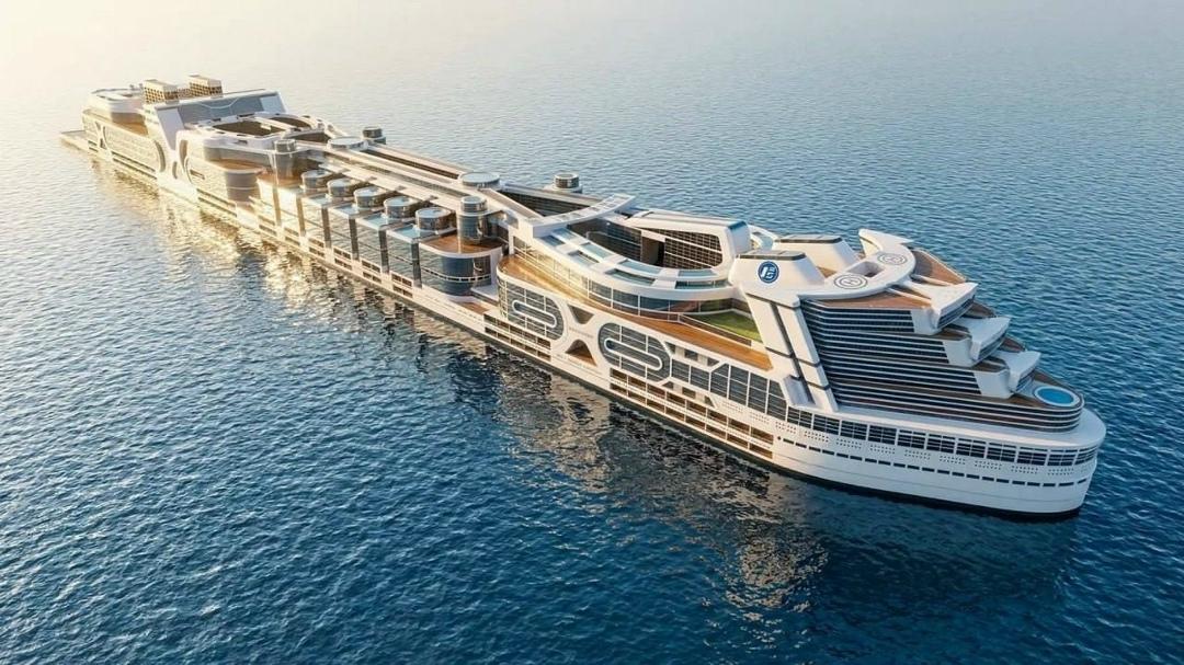 Первый в мире плавучий город появится через 4 года — на борту Freedom Ship смогут жить 80 тысяч человек, длиной судно будет в 1,5 км, а внутри всё то же самое, что и доступно в обычном городе: банки, школы, рестораны и даже стадион на 15 тысяч мест.