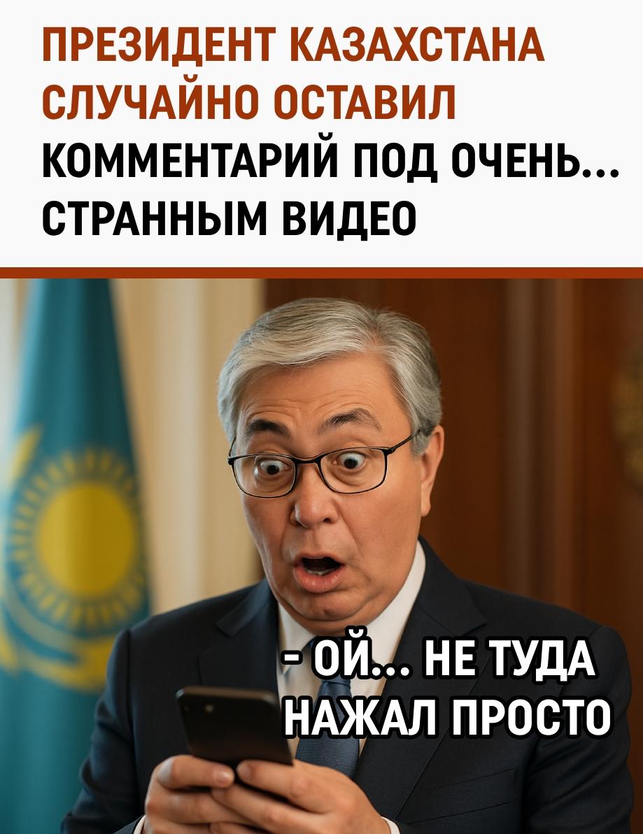 В соцсетях обсуждают забавный инцидент: судя по скриншотам, Касым-Жомарт Токаев случайно оставил комментарий под видео, где девушка делает явно интимный массаж мужчине