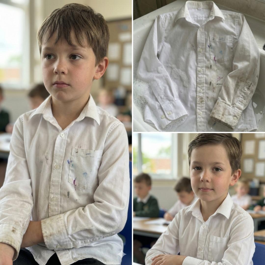 Белая рубашка.