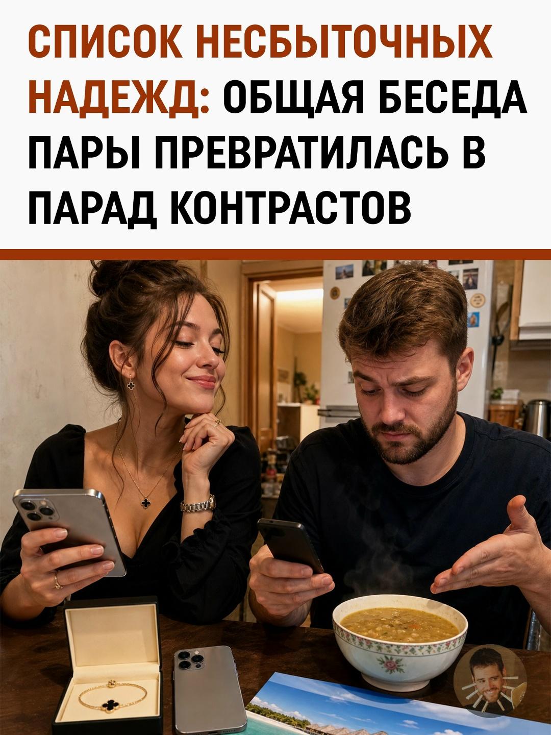 От кутюрье до кастрюли: желания влюблённых разошлись по разным полюсам