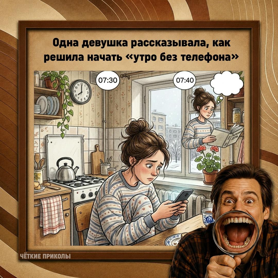 Проснулась, не взяла смартфон, гордо пошла умываться.