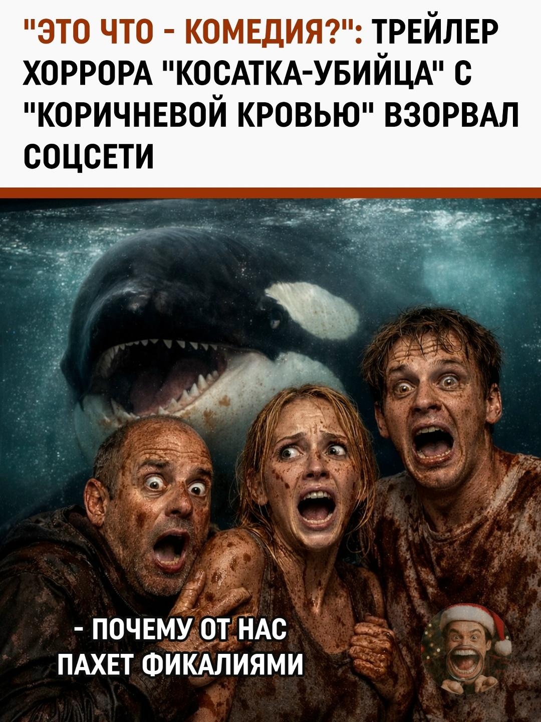 В сети активно обсуждают трейлер нового фильма ужасов «Косатка-убийца», но совсем не так, как планировали создатели.
