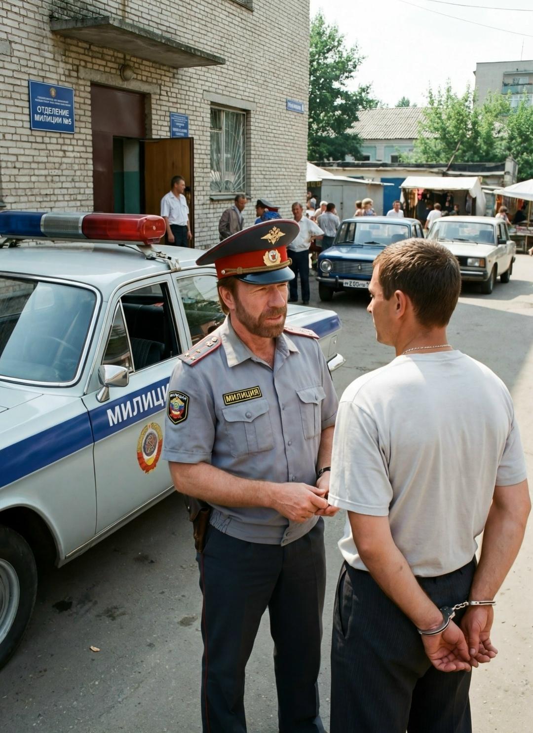 Представьте, что знаменитости Голливуда оказались в России 1990-х годов