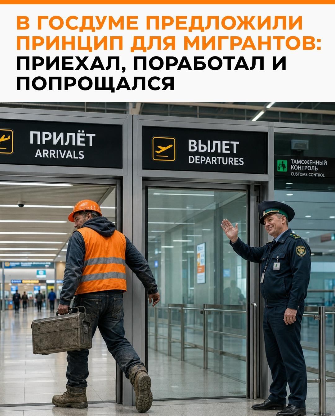 В Госдуме заявили, что иностранные специалисты, которым действительно нужно приехать в Россию, должны действовать по принципу трёх «П»: прийти, поработать и попрощаться.