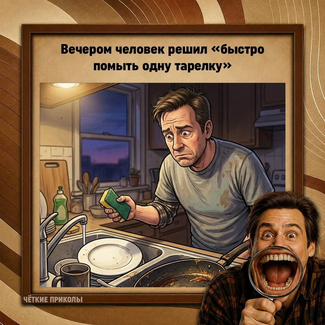 Одна тарелка — это же не уборка. Просто маленькое бытовое действие.