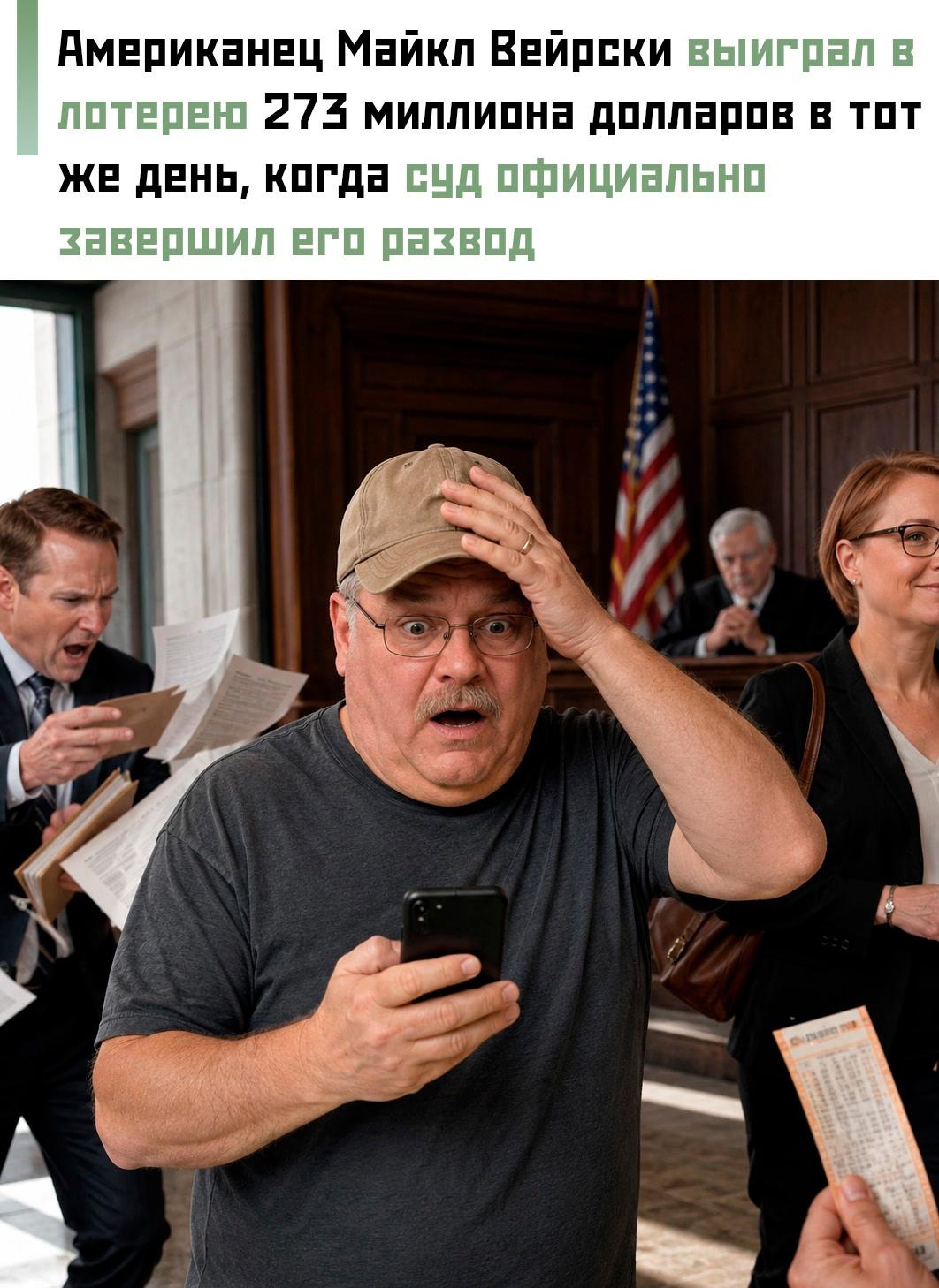 Выигрыш не попал под раздел имущества и всё из-за удачного тайминга.