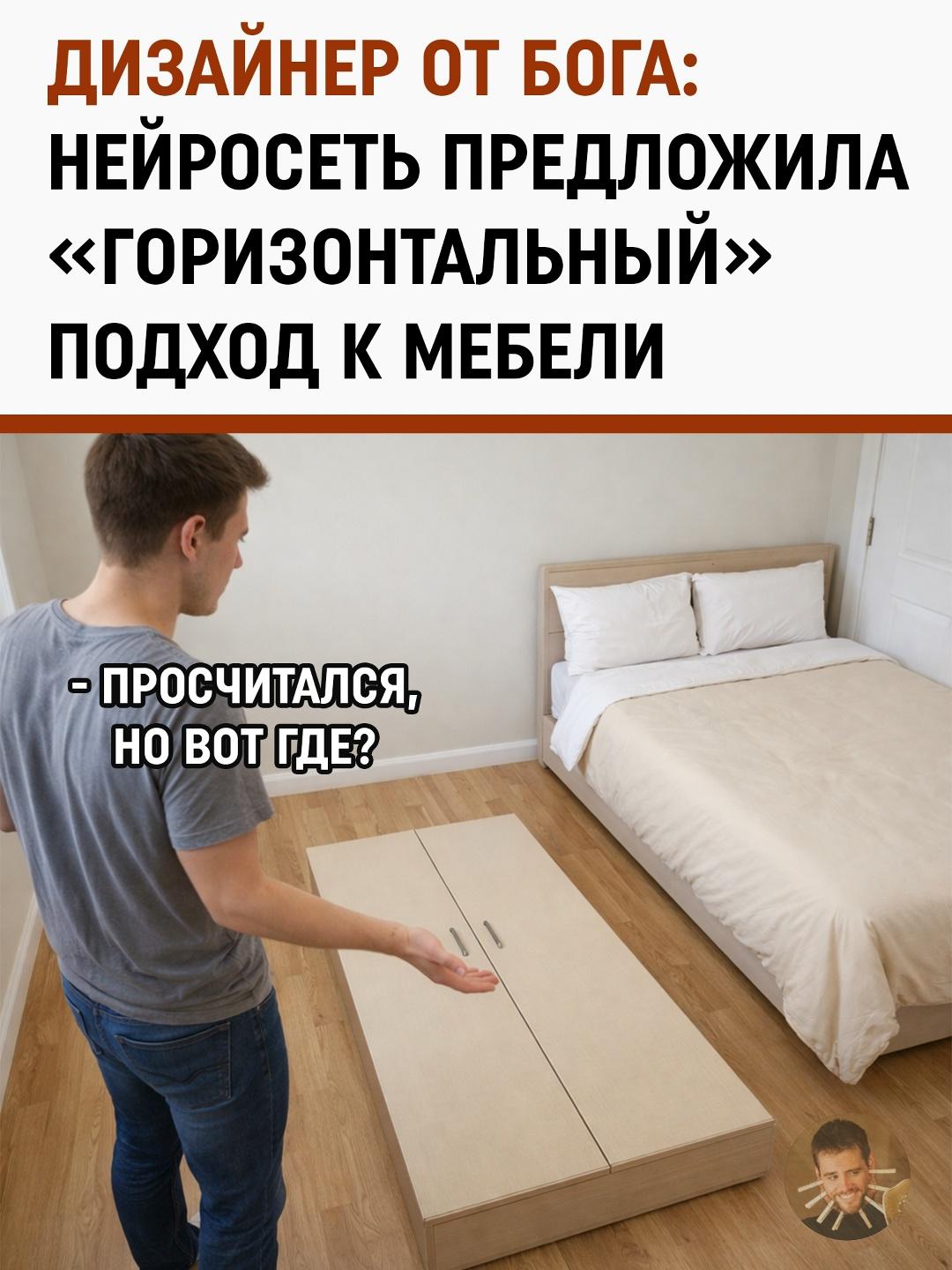 Один парень решил доверить расстановку мебели в своей комнате искусственному интеллекту, но результат оказался слишком креативным.
