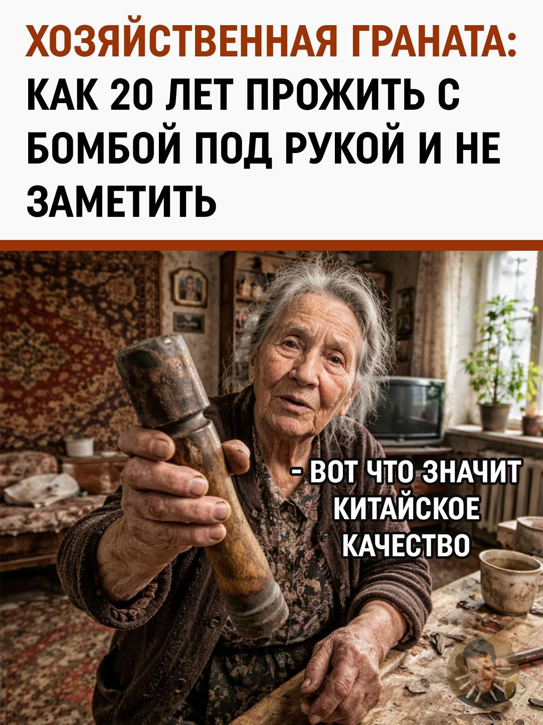 Железное спокойствие: китаянка 20 лет забивала гвозди боевой гранатой