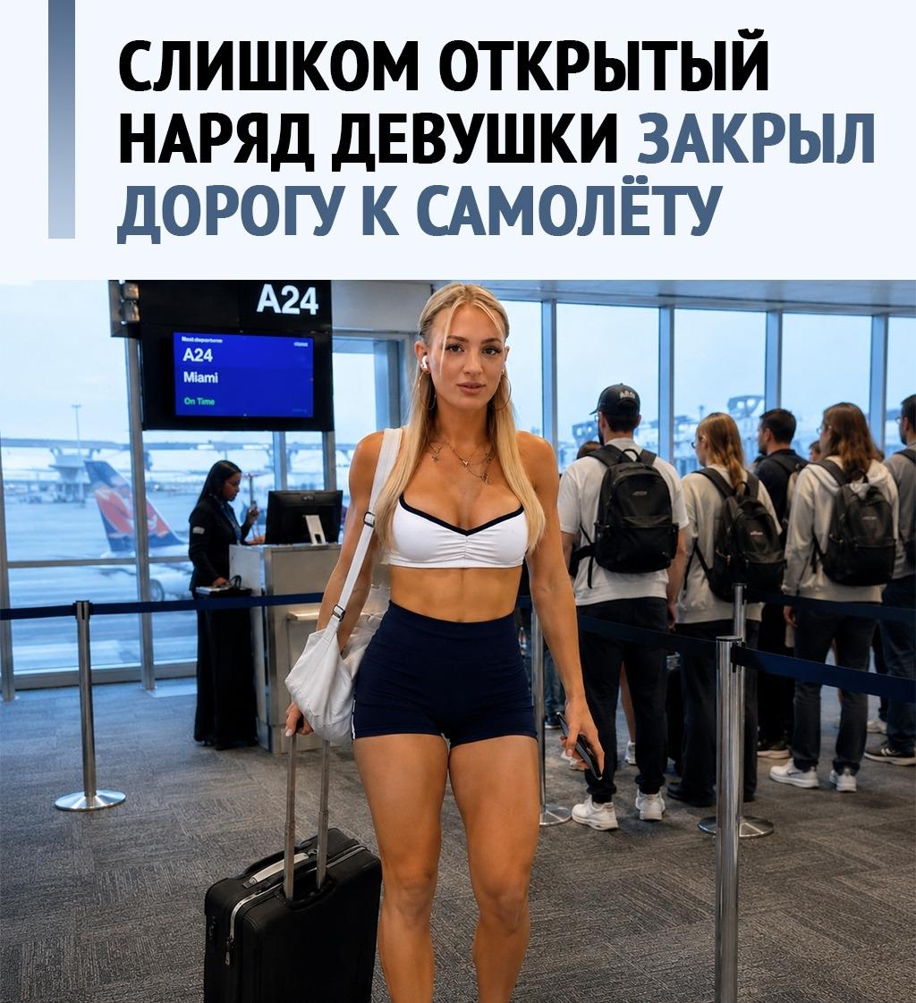 Девушку сняли с рейса из-за слишком откровенной одежды