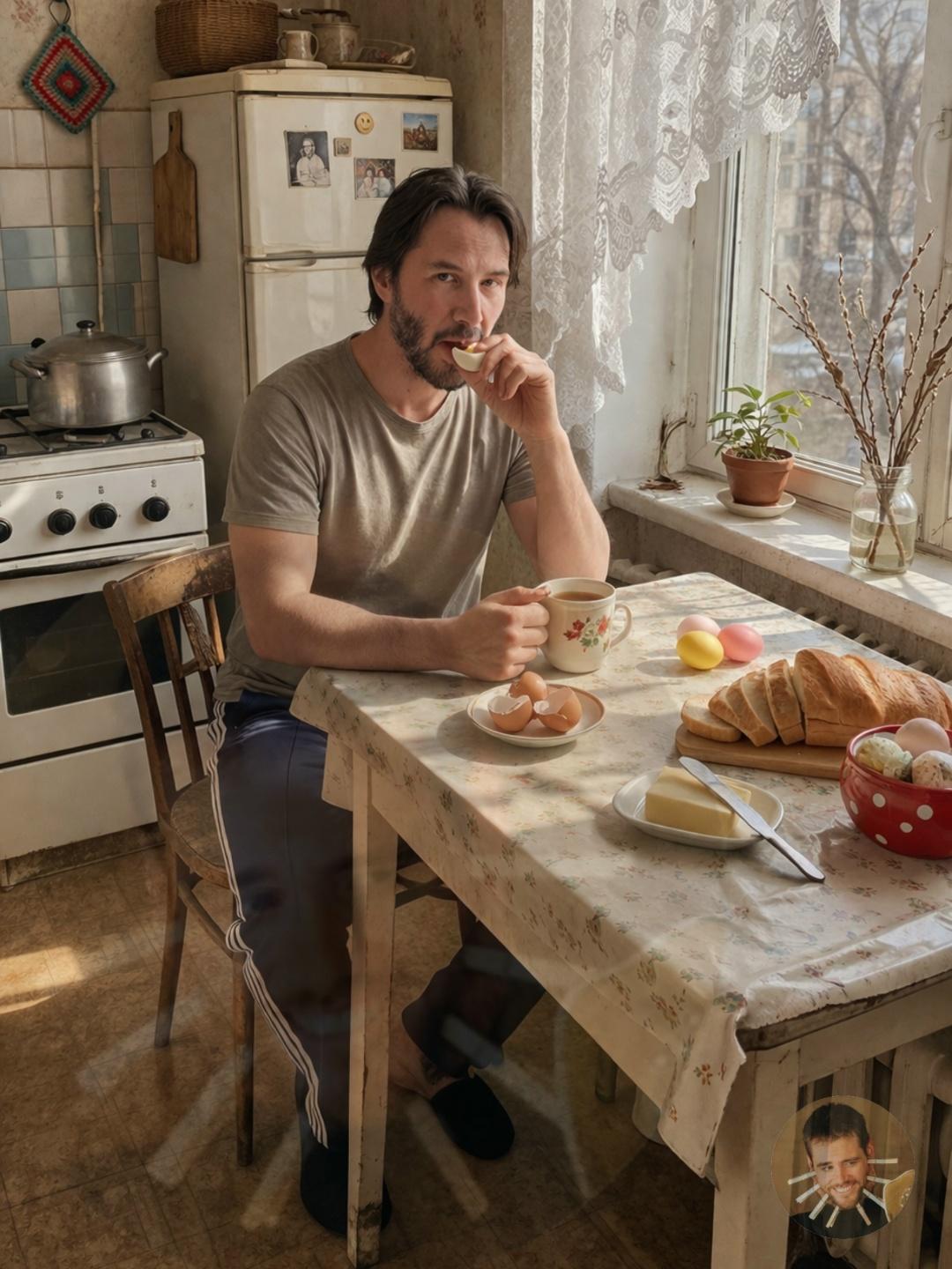 Похоже, Голливуд всё-таки добрался до главной вершины актёрского мастерства — пасхального застолья в хрущёвке.