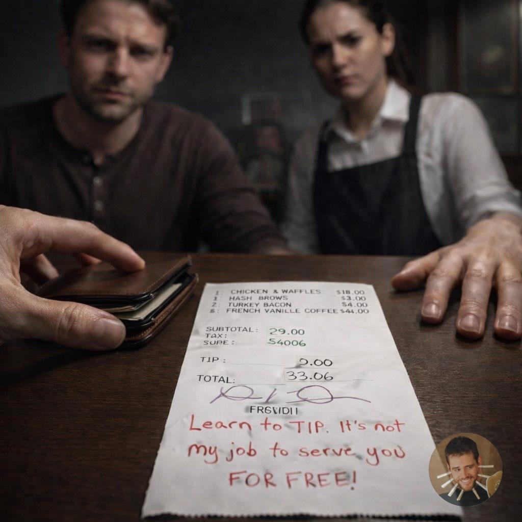 Похоже, чаевые — это единственная вещь, которая добровольная, но за их отсутствие тебя всё равно отчитывают.