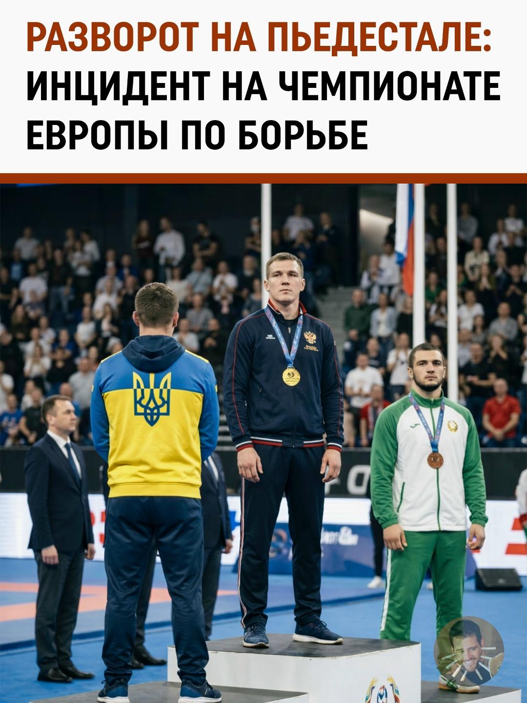Медаль с характером: украинский борец отвернулся от флагов во время гимна