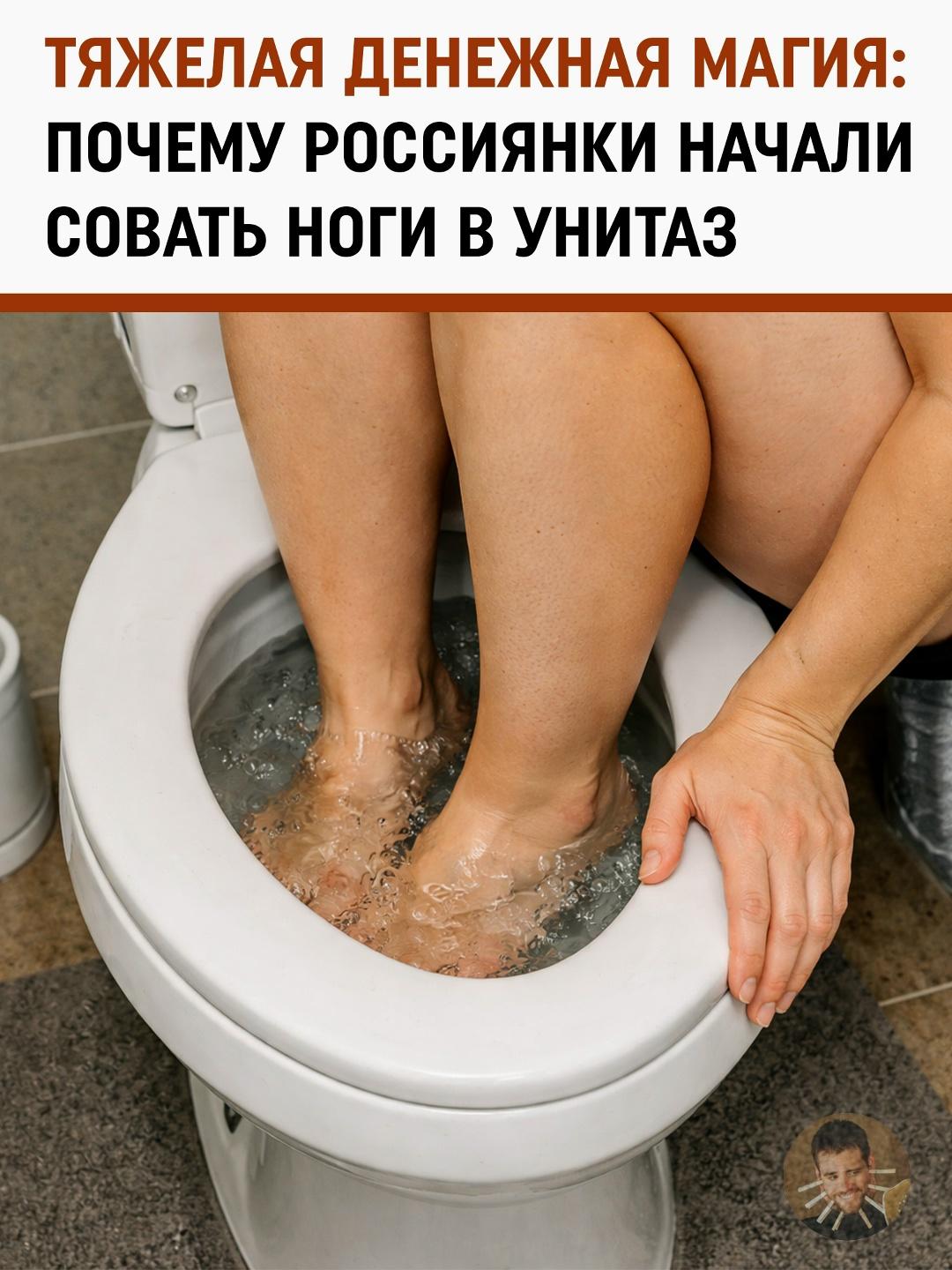 Смыв безденежья: в сети вирусится странный ритуал с унитазом и ногами