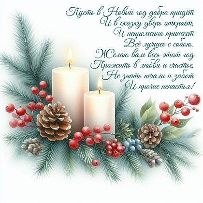 Открытки с Новым годом 2026: скачать 150+ картинок и поздравлений