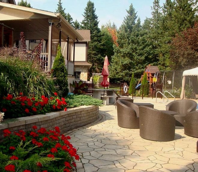 Дизайн двора частного дома: правила создания гармоничного пространства в разных стилях (124 фото)