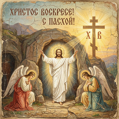 «Христос Воскрес!» Открытки с Пасхой: 140+ картинок и поздравлений