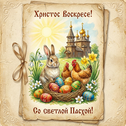 «Христос Воскрес!» Открытки с Пасхой: 140+ картинок и поздравлений