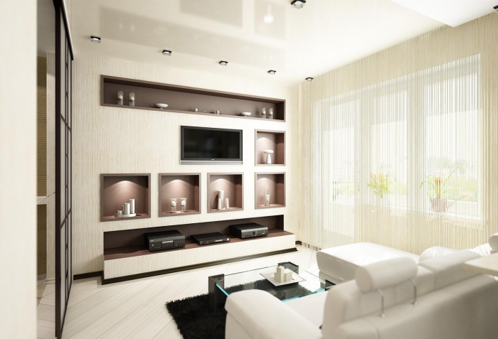 Ниша в стене из гипсокартона – удобное и стильное решение для дома (25 фото)