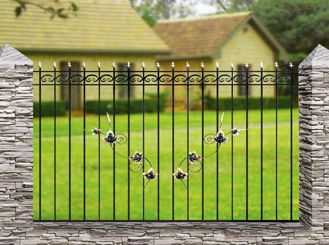 Кованые заборы: разновидности, преимущества и уход (102 фото)