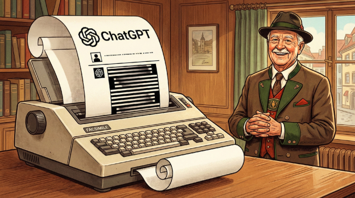 Цифровизация по-немецки: общаемся с ИИ через факс.