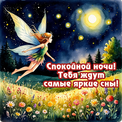 Открытки с пожеланием спокойной ночи: 100+ красивых картинок