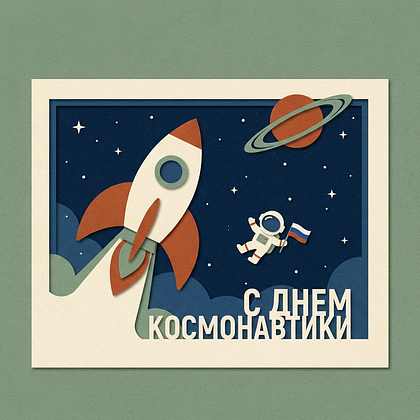 «Поехали!» Открытки с Днем космонавтики: 140+ картинок и поздравлений на 65-летие первого полета