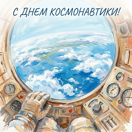 «Поехали!» Открытки с Днем космонавтики: 140+ картинок и поздравлений на 65-летие первого полета