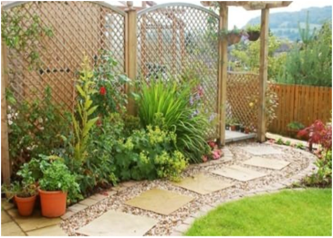 Дизайн двора частного дома: правила создания гармоничного пространства в разных стилях (124 фото)