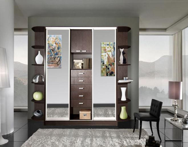 Шкаф-купе в интерьере: разновидности и особенности дизайна (104 фото)