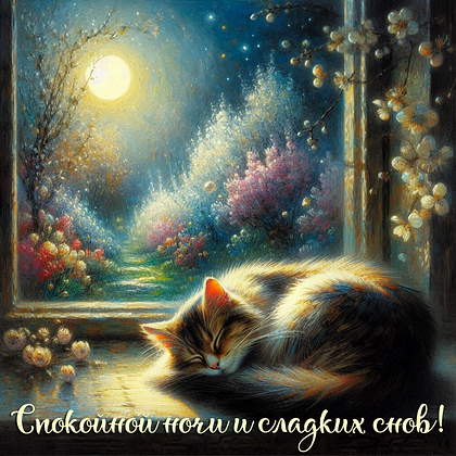 Открытки с пожеланием спокойной ночи: 100+ красивых картинок