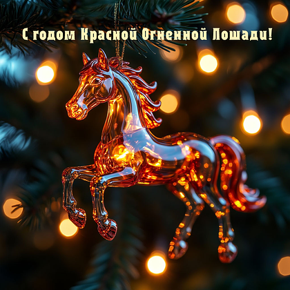 Открытки с годом Красной Огненной Лошади: 60+ картинок и поздравлений