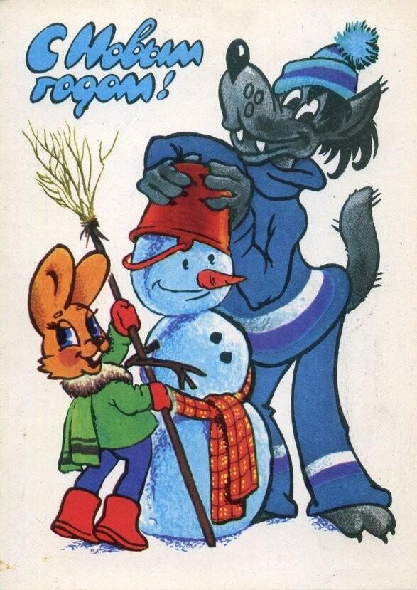85 красивых открыток времен СССР для поздравления с Новым годом 2026