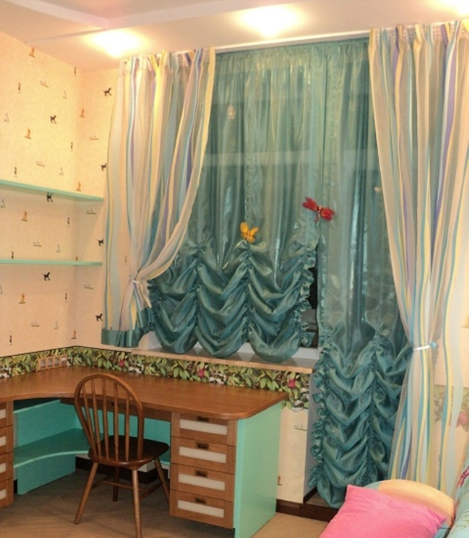 Шторы в детскую комнату: как выбрать лучшую модель (136 фото)