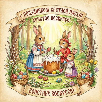 «Христос Воскрес!» Открытки с Пасхой: 140+ картинок и поздравлений