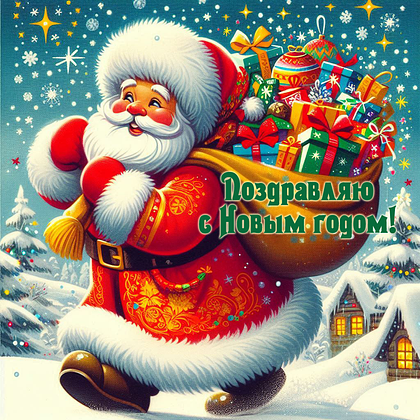 Открытки с Новым годом 2026: скачать 150+ картинок и поздравлений