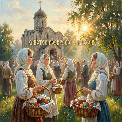 «Христос Воскрес!» Открытки с Пасхой: 140+ картинок и поздравлений